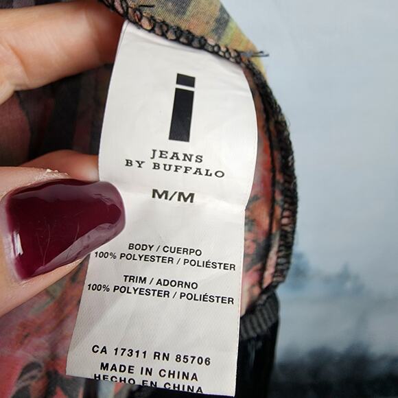 i Jeans by Buffalo Bennett Floral Fringe Open Boho Cardigan | Women's Medium - Picture 10 of 13